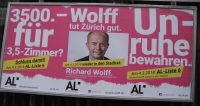 Plakat der AL aus dem Gemeinderatswahlkampf 2018